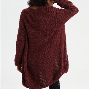 American Eagle Cocoon Cardigan in Rust